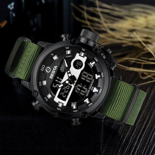 Годинник MegaLith Prof Green 7772 фото