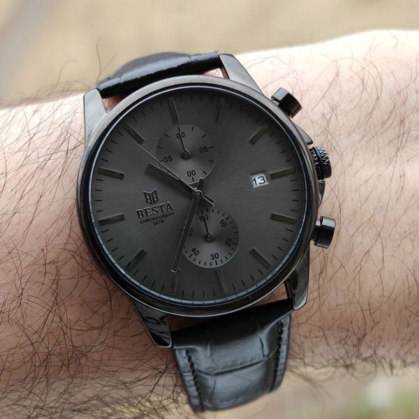 Besta Mars Premium Leather Black, 2 ремінці 2330 фото