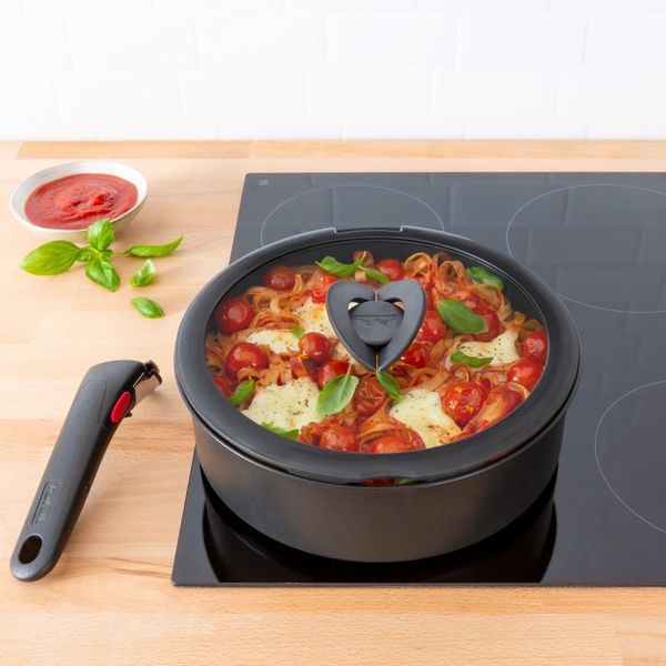 Кришка скляна Tefal Ingenio 26 см , скло, силікон L9846653 фото