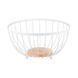 Кошик Ardesto Midori 25х25х13см, метал, дерево, білий AR0904W фото 1