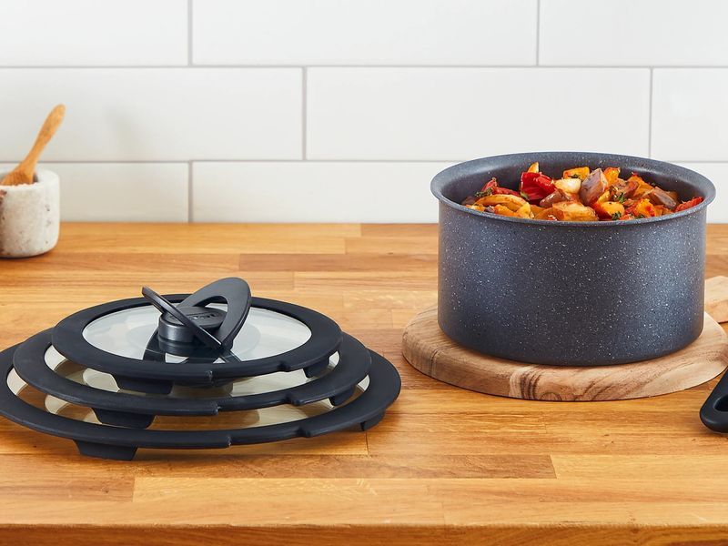 Кришка скляна Tefal Ingenio 26 см , скло, силікон L9846653 фото