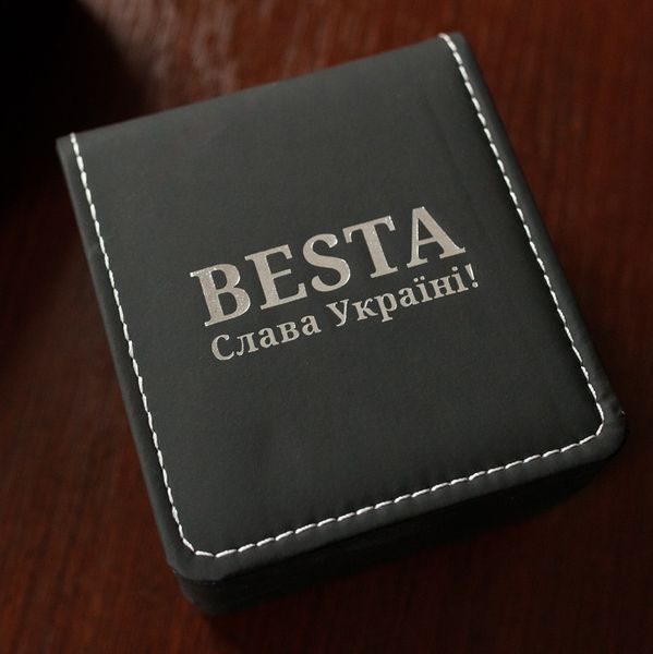 Шкіряна коробочка "Слава Україні" для годинника 11112 фото
