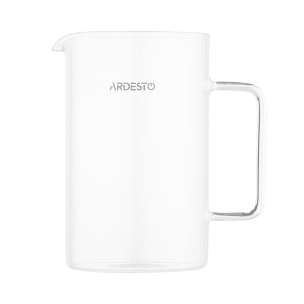 Френч-прес ARDESTO Midori, 800мл, боросилікатне скло, нержавіюча сталь, бамбук, прозорий AR1009WL фото