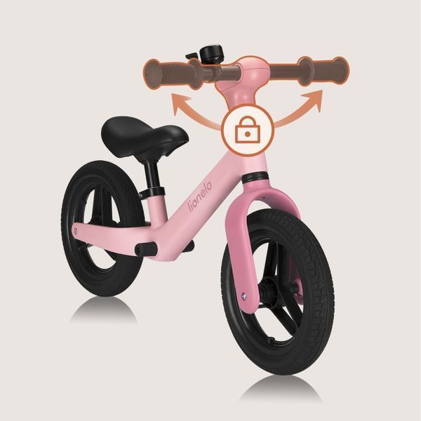 Беговел Lionelo Toni Pink Rose &mdash; Розовый детский беговел от 18 месяцев, с подножкой, колеса EVA, легкий 109058386 фото