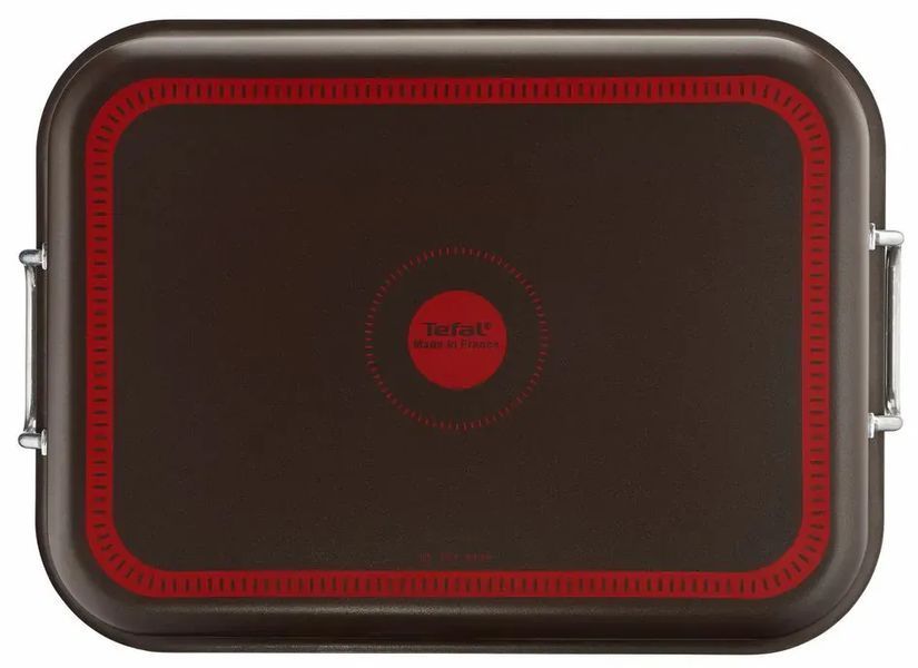 Деко Tefal Success,з ручками, прямокутна, 27х37см, алюміній, чорний J1605902 фото