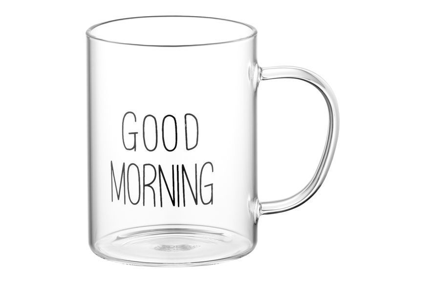 Набір чашок з ручками Ardesto Good Morning , 420 мл, 2 од., боросилікатне скло AR2642GM фото