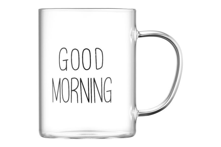 Набір чашок з ручками Ardesto Good Morning , 420 мл, 2 од., боросилікатне скло AR2642GM фото