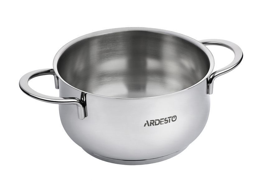 Кастрюля со стеклянной крышкой Ardesto Black Mars, 3л, нержавеющая сталь AR0730S фото