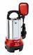 Насос дренажный Einhell GC-DP 6315 N 630 Вт, 17000 л&middot;час, высота 8 м, глубина 5 м, корпус нержавеющая сталь 5.5 кг 4170491 фото 1