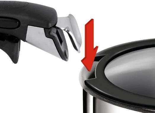 Кришка скляна Tefal Ingenio 24 см , скло, силікон L9846553 фото