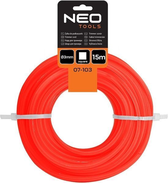 Ліска косильна Neo Tools 3мм 15м 07-103 фото