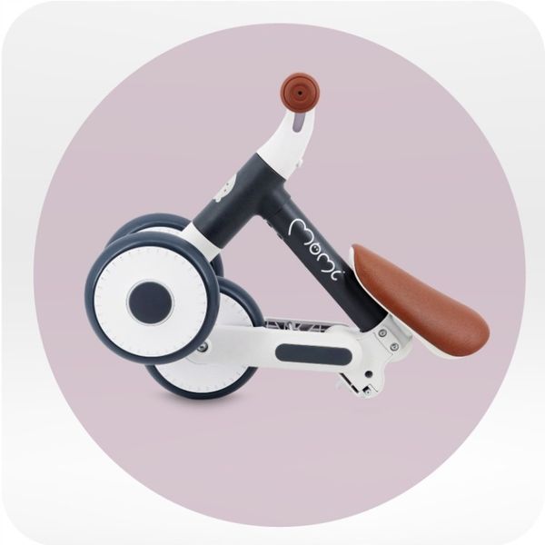 Беговел MoMi DEX Graphit &mdash; Графитовый детский велобег для малышей от 1 года, сверхлегкий, колеса EVA, регулируемое сиденье 117134427 фото