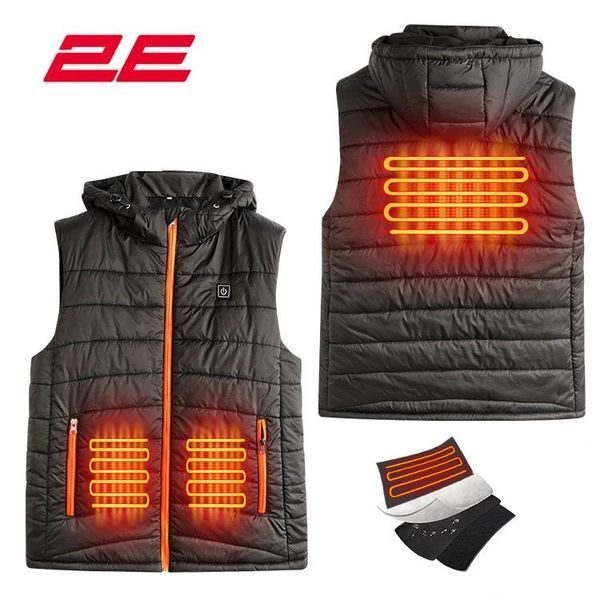 Жилет з підігрівом 2E Tactical Heat Power Plus Black з капюшоном, розмір XXL 2E-HVHPPXXL-BK фото