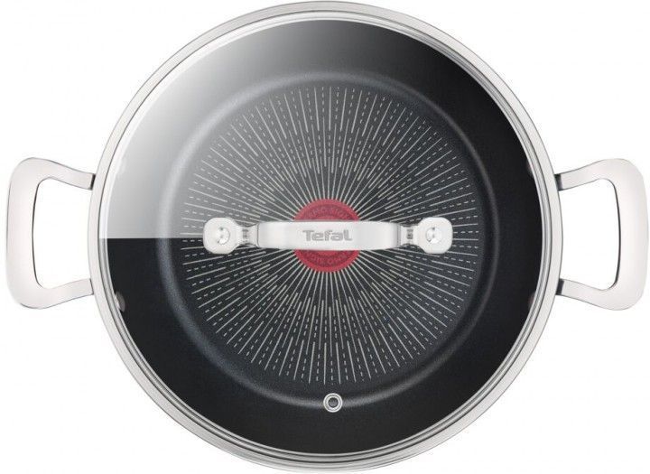 Сотейник с крышкой Tefal Unlimited, 26см, 2.5л, алюминий,стекло, черный G2557172 фото