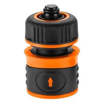 Коннектор для шланга 1/2", Neo Tools с аквастопом, двухкомпонентный 15-721 фото