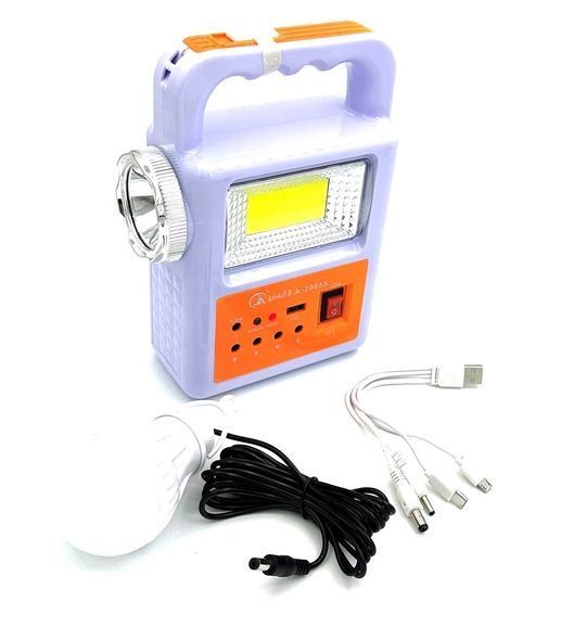 Фонарь прожектор JA-2005S с солнечной панелью и лампой 2500 mAh/DC 5V 0.5A (A-2447) 719383 фото