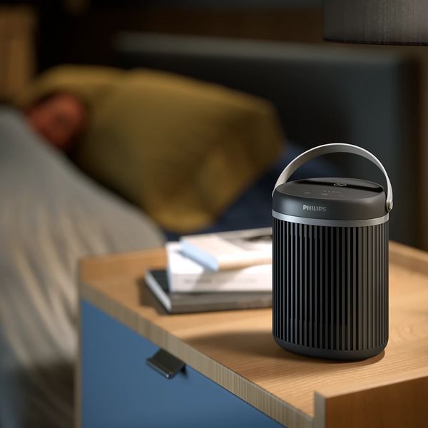 Тепловентилятор Philips Series 3000, 20м2, 2000Вт, электронное управление, керамический нагревательный элемент, Wi-Fi, темно-серый CX3120/01 фото