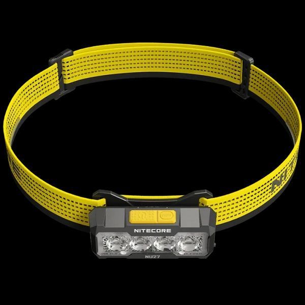 Налобний ліхтар Nitecore NU27 600лм 123м USB-C (10 режимів) білий + червоне світло (Білий) 7126031 фото