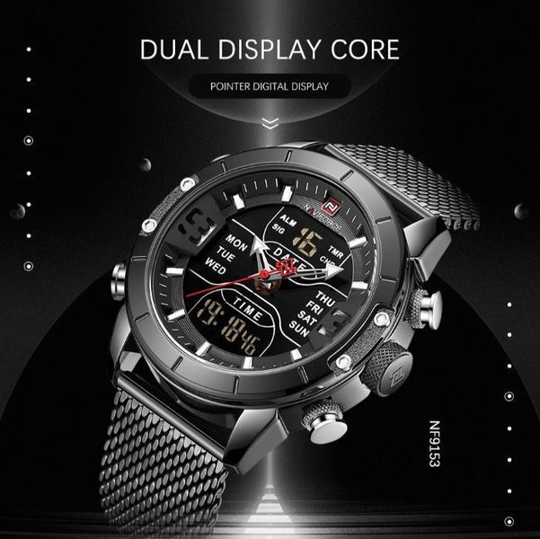 Часы Naviforce Tesla Black NF9153 NF9153 фото