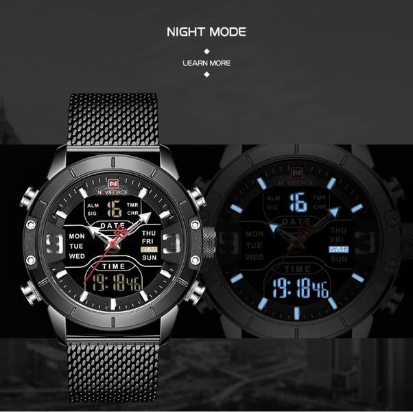 Часы Naviforce Tesla Black NF9153 NF9153 фото