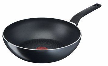 Сковорода ВОК Tefal StartCook, 28см, алюміній, бакеліт, чорний C2721953 фото