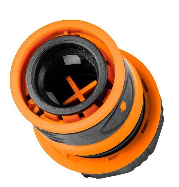 Коннектор для шланга 3/4", Neo Tools с аквастопом, двухкомпонентный 15-723 фото