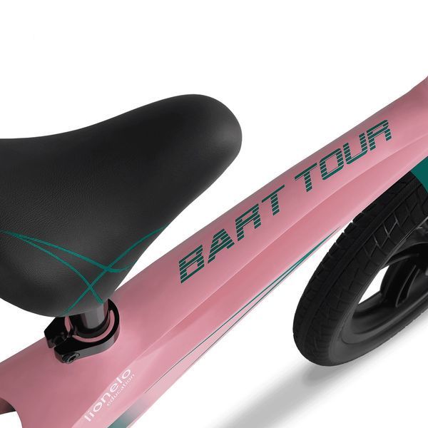 Біговел Lionelo Bart Tour Pink Bubblegum &mdash; Рожевий беговел з магнієвою рамою, колеса PU (непоколювані), легка конструкція 39963056 фото