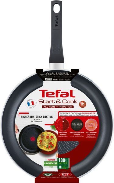 Сковорода Tefal StartCook, 26см, алюміній, чорний C2720553 фото