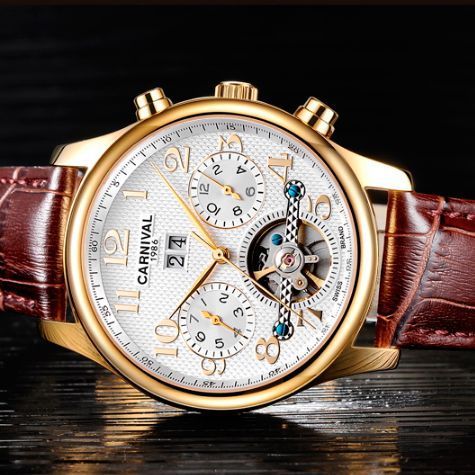 Годинник Carnival Swiss Brown 8702 фото