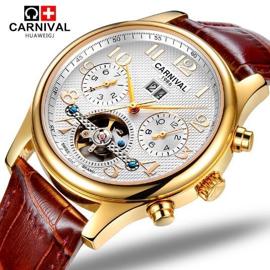 Годинник Carnival Swiss Brown 8702 фото