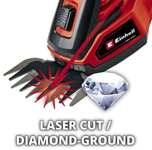 Ножиці для трави акумуляторні Einhell GE-CG 18/100 Li T - Solo 18В PXC леза 10/20см телескоп. руків'я 0.7кг (без АКБ і ЗП) 3410310 фото