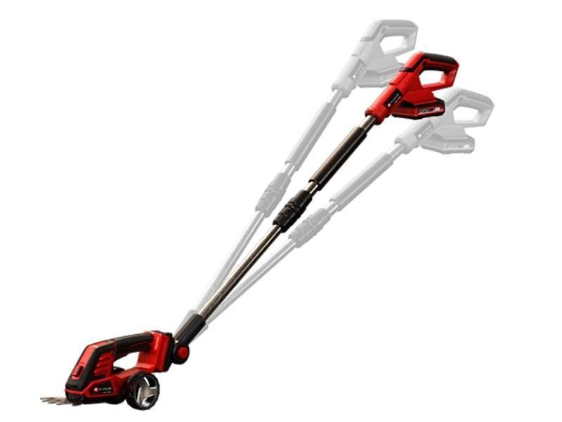 Ножиці для трави акумуляторні Einhell GE-CG 18/100 Li T - Solo 18В PXC леза 10/20см телескоп. руків'я 0.7кг (без АКБ і ЗП) 3410310 фото