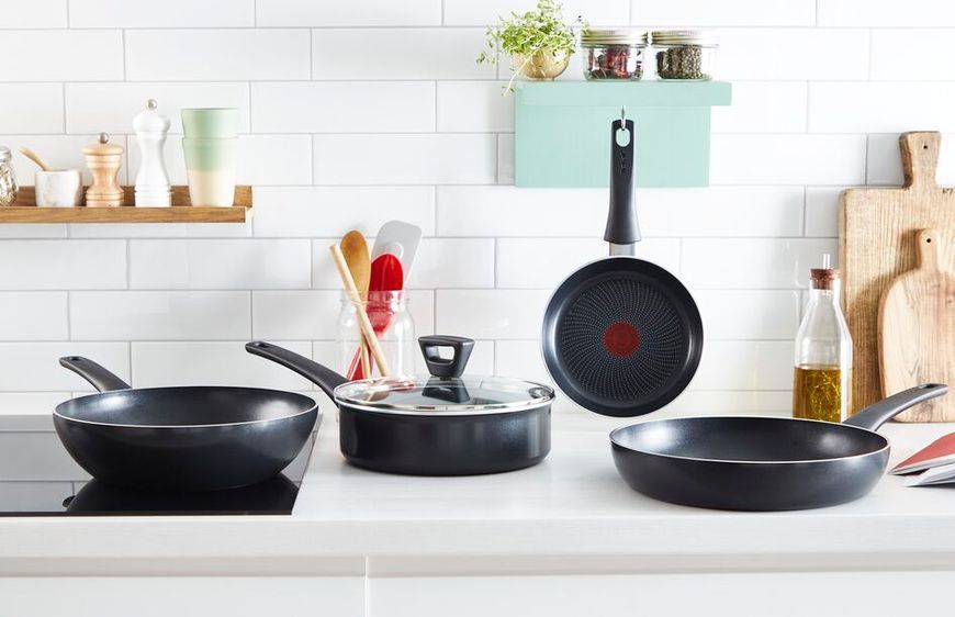 Сковорода Tefal StartCook, 26см, алюміній, чорний C2720553 фото