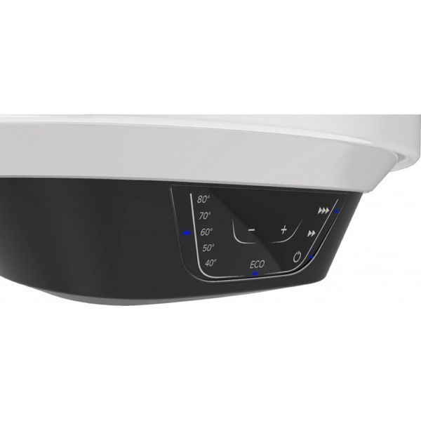 Водонагреватель электрический круглый слим Ariston PRO1 ECO 50 V SLIM 1.8K PL EU, 50л, 1,8кВт, электронное управление, B, белый 3626460 фото