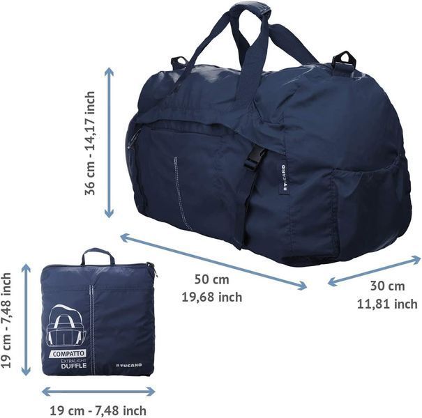 Сумка розкладна дорожня Tucano Compatto XL Duffle, синя BPCOWE-B фото