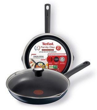 Сковорідка з кришкою Tefal Family Day 26 см B5660553UA фото