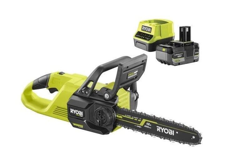 Пила цепная аккумуляторная Ryobi ONE+ HP RY18CSX30A-150 18B 1х5А&middot;час ЗП шина 30см бесщеточная 13.2м/с 3.2кг 5133005466 фото