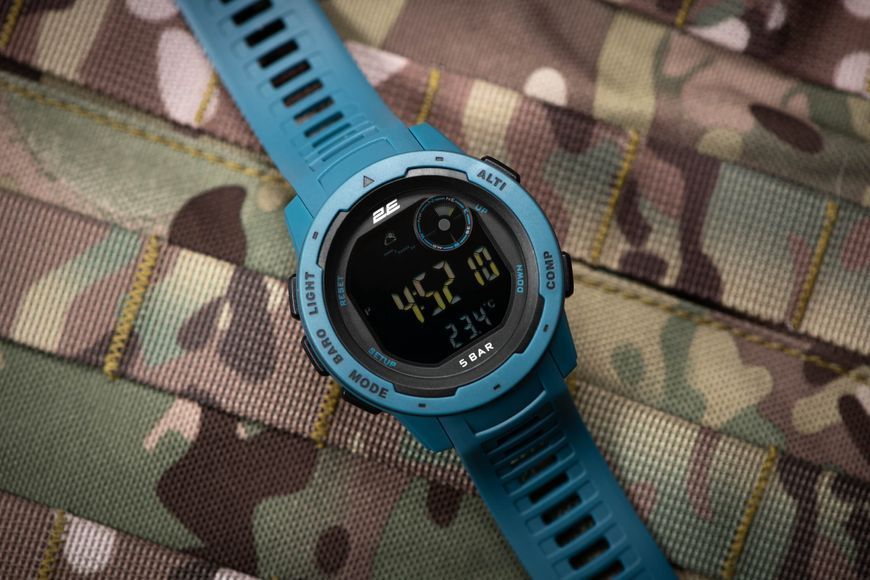 Тактические часы 2E Tactical Delta X Blue с компасом и шагомером 2E-TCW10BL фото