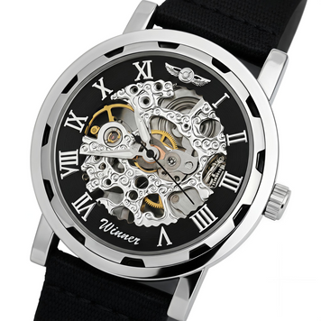 Winner Black Textile Classic, 2 ремешка 2164 фото