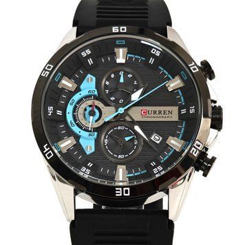 Curren Roberto Elastic Black, 2 ремінці 2166 фото