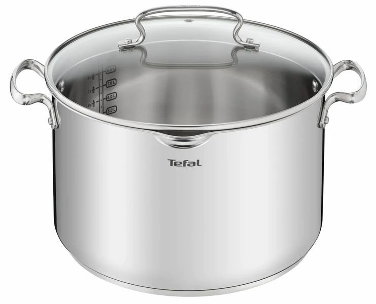 Набір посуду Tefal Duetto Plus, 10 предметів, нержавіюча сталь, скло G719SA55 фото