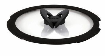 Крышка Tefal Ingenio 28см, стекло, силикон, прозрачно-черный L9846753 фото