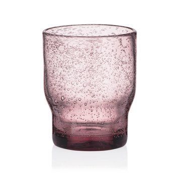Набір склянок низьких Ardesto Bubble 300мл, 2шт, скло, рожевий AR2630P фото