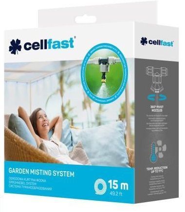 Система туманоутворення Cellfast, шланг 15 м, 7 форсунок 52-271 фото