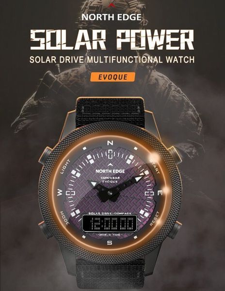 Годинник North Edge Solar Compass 1675 фото