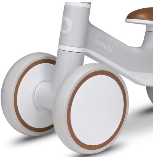 Беговел-каталка Lionelo Villy Beige Latte &mdash; Четырехколесный беговел от 1 года, устойчивый, амортизация колес EVA 66183193 фото