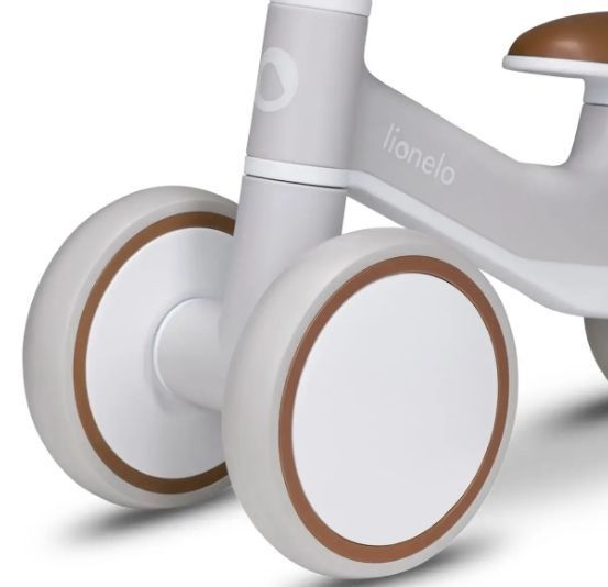 Беговел-каталка Lionelo Villy Beige Latte &mdash; Четырехколесный беговел от 1 года, устойчивый, амортизация колес EVA 66183193 фото