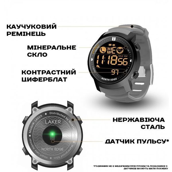 North Edge Laker Iron Edition, 2 ремінці 2342 фото