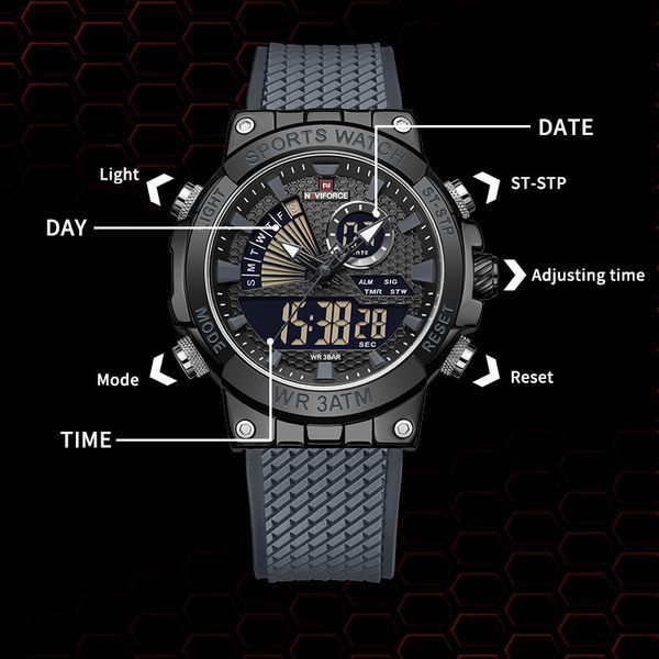 Годинник Naviforce Set Box подарунковий набір, 2 ремінці 1739 фото