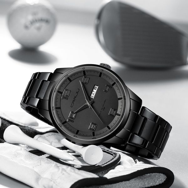 Часы Crrju Limited Black 1192 фото